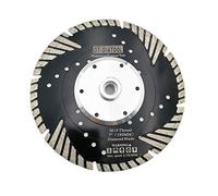DT-DIATOOL Disque à Tronçonner Diamante 180 mm x M14 Turbo Lame de Scie avec Dents de Protection pour Couper Meuler Béton Marbre Granit
