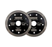 DT-DIATOOL Disque à Tronçonner Diamante 2 Pièces 115 mm x 22,23 mm Super Mince Lame de Scie pour Porcelaine Tuile Marbre Céramique Granit