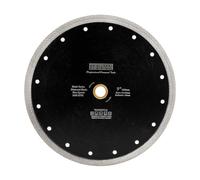 DT-DIATOOL Disque à Tronçonner Diamante 230 mm x 22,23 mm/16 mm Lame de Scie avec Maille Turbo pour Porcelaine Tuile Marbre Céramique Granit