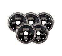 DT-DIATOOL Disque à Tronçonner Diamante 5 Pièces 115 mm x 22,23 mm Super Mince Lame de Scie pour Porcelaine Tuile Marbre Céramique Granit