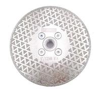 DT-DIATOOL Disque Diamanté à Tronçonner et à Meuler 125 mm x M14 Double Face Électroplaqué pour Pierre Marbre Carreaux Granit