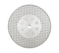 DT-DIATOOL Disque Diamanté à Tronçonner et à Meuler 180 mm x M14 Double Face Électroplaqué pour Pierre Marbre Carreaux Granit