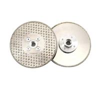 DT-DIATOOL Disque Diamanté à Tronçonner et à Meuler 2 Pièces 125 mm x M14 Lame de Scie Électroplaqué pour Pierre Marbre Carreaux Granit