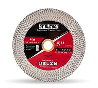 DT-DIATOOL lame de carrelage diamanté 125mm disque de coupe diamant pour la découpe de marbre céramique porcelaine et le meulage des bords