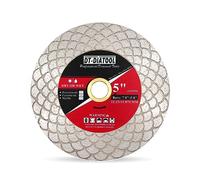 DT-DIATOOL Lame diamant pour carrelage de 12,7 cm - Disque de coupe diamant double face pour porcelaine, céramique, marbre, meulage avec tête de coupe en forme d'éventail