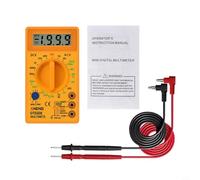 DT830X Multimètre numérique, testeur de tension AC DC HFE pour électricien à domicile (noir)