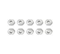 DTGN #2-56(UNC) Hex Écrous - 50Paquet - Bien pour Maison Garage Réparation - 304 Inox Acier Hexagonal Vis - Argent