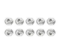 DTGN #4-40(UNC) Hex Écrous - 10Pack0 - Bonne pour Maison Garage Réparation - 304 Acier Inox Hexagonal Écrous - Argent