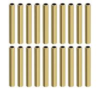 DTGN mm x 0,5 mm x 30 mm (ODxMur TxL) Laiton Tube - 20Paquet - Bien pour DIY Décoratif Ornement Mur Suspendu - Rond Artisanat Perle Tuyau