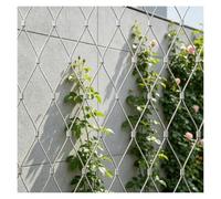 DTVEW 304 Filet de Corde en Acier Inoxydable, pour Garde-Corps D'extérieur | 10cm/1.5mm Grillage Jardin Grillage Rigide Mesh Métallique Filet de Séparation(1.5x12m)