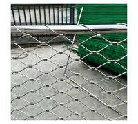 DTVEW 304 Filet de Corde en Acier Inoxydable, Treillis Métallique Multifonctionnel, 5cm/1,5mm Filet de Sécurité for Garde-Corps D'extérieur, Personnalisable(1.2x3m/3.9x9.8ft)
