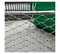 DTVEW 304 Grille Métallique Mesh Toile INOX, Filet de Protection Universel | 5cm/2mm Treillis de Sécurité pour Rampes D'escalier, Treillis Métallique pour Jardin en Acier(1x25m)