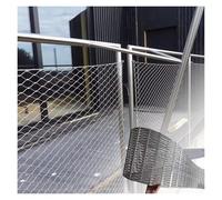 DTVEW Grille Métallique Maille Toile INOX, Filet de Sécurité 6cm/1,5mm Filet de Protection Universel, Filet de Sécurité pour Garde-Corps Filet Décoratif(1x10m)