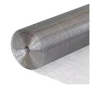 DTVEW Grille Métallique Maille Toile INOX, Rouleau de Clôture en Fil Galvanisé Filet de Séparation, 6mm/0.6mm Clôture D'escalier de Balcon, Maille Décorative(1x1m)