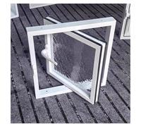 DTVEW Lucarne Ouverture Vasistas en Aluminium Fenêtres pour Toits Fenêtre Coulissante À Rotation 360° pour Salle de Bain Cuisine Entrepôt(30x30cm(12"x12"))