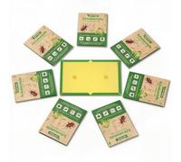 DTXDTech Lot de 8 pièges adhésifs, 31 x 21 cm, plaques Pliables à Forte adhérence pour cafards, blattes, Poissons d’Argent et araignées, Carton résistant pour Cuisine, Salle de Bain et intérieur