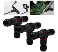 DTYGUIXE Connecteur Câble Étanche IP68 3 Voies Boîte Jonction T 3PCS | Boîte de Dérivation Extérieure, Protection Haute Étanchéité, Installation Facile, Pour Câbles Ø3-12 mm Jardin Électricité