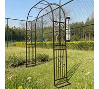 Dtyubfg Arche Métal Jardin,Arcade Mariage en Fer Revêtue de Poudre - Large 140cm 180cm 220cm 260cm 300cm 340cm pergola en Metal, Plantes Grimpante Terrasse Patio Arceau à Rosiers