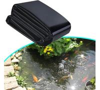 Dtyubfg Bâche pour Bassin 5x6m, Robuste Noire Bâche de Bassin en PVC, Bâche Liner pour Bassin Flexible Durable Préformée pour Bassin à Poisson Cascade de Jardin, Fontaines, Jardins d'eau Cascades