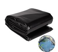 Dtyubfg Bâche pour Bassin Jardin en PVC 9X9m,Revêtement Bâche pour Étang Extérieur Bassin de Poissons Noir en HDPE,pour Bassin Koi, Cascades d'eau, Baies (Couleur : Noir, Taille : 6X12m)