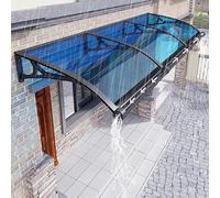 Dtyubfg Protection Contre la Pluie, la Neige et Les UV, auvent de Jardin extérieur, Toit de fenêtre avec Feuilles de toiture en Polycarbonate, Design en Arche (80x250 cm)