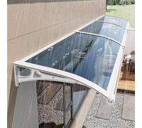 Dtyubfg Protection Contre la Pluie, la Neige et Les UV, auvent de Jardin extérieur, Toit de fenêtre avec Feuilles de toiture en Polycarbonate, Design en Arche (80 x 150 cm)