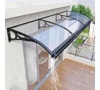 Dtyubfg Protection Contre la Pluie, la Neige et Les UV, auvent de Jardin extérieur, Toit de fenêtre avec Feuilles de toiture en Polycarbonate, Design en Arche (100x150cm)