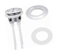 Dual Flush Toilet Cistern Button Replacement 38mm 48mm 58mm | for water tank lid push button, for toilet repair(SILVER)