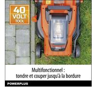 Dual Power Tondeuse à gazon 40V Dual Power POWDPGLWS2, 420 mm
