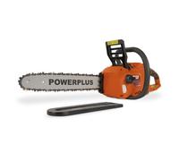 Dual Power - Tronçonneuse à Batterie POWDPG7576 - 40 V, Guide de 350 mm, Lubrification Automatique, sans Batterie ni Chargeur
