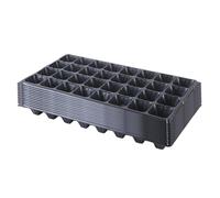Dualoai 12 Pièces Plateaux Semis Plateau Plantation Germination Multi Cellules Réutilisable Drainage Optimisé Fabriqué en PP Adapté Culture Maison Serre Intér, 32 cellules