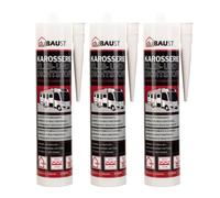 dubaust Colle de carrosserie et mastic MS polymère 1K, résistant aux UV, force adhésive extra forte pour coller et sceller dans la construction de véhicules et camping-cars, cartouche de 290 ml (gris