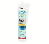 duBAUST MAC24 Mastic acrylique universel pour intérieur et extérieur, recouvrable, résistant aux intempéries, cartouche de 310ml, blanc (1)
