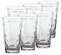 Dubbeglas - Set de 6 Verres à vin (0,25 L) - qualité robustes - jolis et élégants pour jus, cidre et fruit smoothie - Transparents (12 cm, transparent)