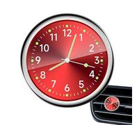 Dubbulon 1/5 Pièces Horloges De Voiture - Horloge De Voiture Numérique | Montre De Voiture À Quartz avec Autocollant| Tableau De Bord De Voiture Classique, Petite Horloge À Quartz Analogique