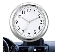 Dubbulon 1/5 Pièces Horloges De Voiture - Horloge De Voiture Numérique | Montre De Voiture À Quartz avec Autocollant| Tableau De Bord De Voiture Classique, Petite Horloge À Quartz Analogique