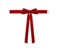 Dubbulon Nœud pour Haut de Sapin de Noël Porte-en Velours Rouge | décoration de haut de sapin de Noël pour la maison, vitrine de magasin, salle de bains, hôtel, fêtes, mariage, intérieur,
