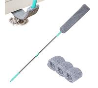 Dubbulon Poussière Rétractable Gap, Brosse Anti-poussière À Long Manche, Plumeau Microfibre Lavable, Outil Nettoyage pour sous Les Meubles Canapé Réfrigérateur Chambre Cuisine Voiture