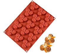 DUBENS Moule à gâteau rotatif en silicone 3D - Moule à biscuits - Moule en mousse - Chocolat - Pâtisserie - Moule en silicone