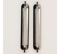 DuBom 3 lames de rechange, lame pendule antirouille pour éplucheur double et simple éplucheur d'asperges à bouche plate (bouche plate)