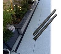 DUBTEDHOU Caniveau de Drainage en Acier Inoxydable, Kit de Drainage Canal en Acier Inoxydable 304, Plusieurs Tailles for Cour(2pack,5x3cm/2x1.2inch)