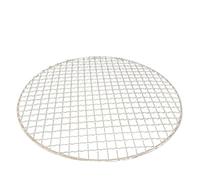 DUBTEDHOU Filet de Gril Rond en Acier Inoxydable 304 | Barbecue extérieur argenté 13-50 cm : for griller la viande(28cm)