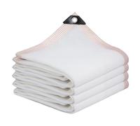 DUBTEDHOU Filet Pare-Soleil Blanc, Bloc de Tissu d'ombrage à 75%, Couverture Piscine for chenil Chien Serre, Balcon Blanc, Plusieurs Tailles(26'x46'(8.0x14.0 m))