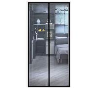 DUBTEDHOU Porte moustiquaire magnétique, Moustiquaire magnétique for Portes-fenêtres, Ultra silencieuse et Anti-déchirure, for Porche, terrasse et Balcon(80x200cm)