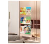 DUBTEDHOU Porte-revues Mural en Acrylique, Porte-revues Mural en Acrylique Transparent, Porte-brochures, 1/2/3/4/6 pièces