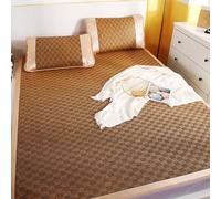DUBTEDHOU Tapis de Sol d'été, Tapis rafraîchissant d'été en Bambou et rotin Pliable Respirant différentes Tailles(Color-k,150cm/59 * 7IN)
