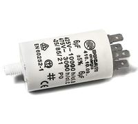 DUCATI ENERGIA Condensateur de moteur 6uF 5%/475 V + GRD 32 x 55 mm, Cylindrique en Polypropylne, Capacitor