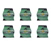 Duck 211109.6 Lot de 6 rubans adhésifs Noir 50 mm x 25 m