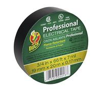 Duck Brand 393119 Professional Electrical Tape, 0.75-Inch by 66-Feet, Single Roll, Black by Duck