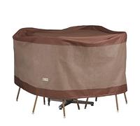 Duck Covers Ultimate Water-Resistant 56 Inch Round Patio Table & Chair Set Cover, Outdoor Table and Chair Cover